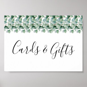 Poster Eucalyptus Botanical Greenery Casamento
