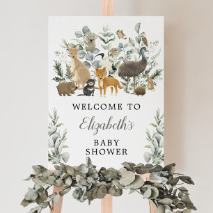 Poster Eucalyptus Chá de fraldas de animais australianos
