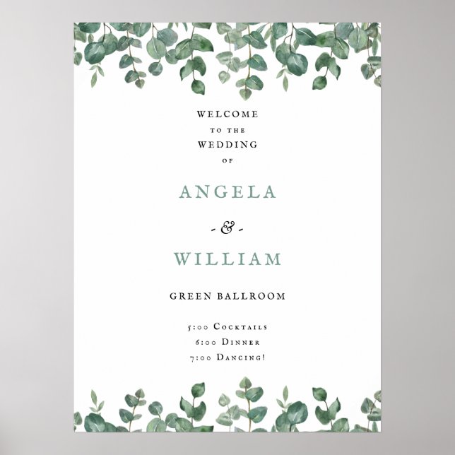 Poster Eucalyptus deixa casamento (Frente)