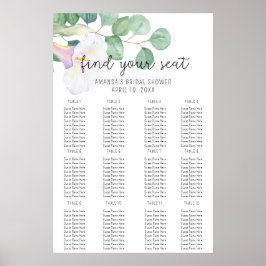 Poster Eucalyptus e calla - conselho de espuma do gráfico