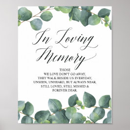 Poster Eucalyptus Greenery Em Memorial De Amor