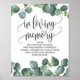 Poster Eucalyptus Greenery Em Memorial De Amor