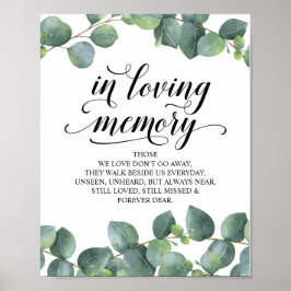 Poster Eucalyptus Greenery Em Memorial De Amor