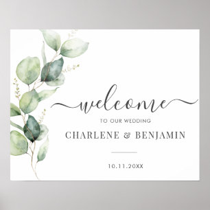 Poster Eucalyptus Greenery Foliage - Sinal de Boas-vindas