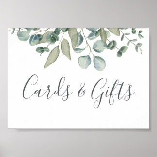 Poster Eucalyptus Greenery Wedding Cards and Gift