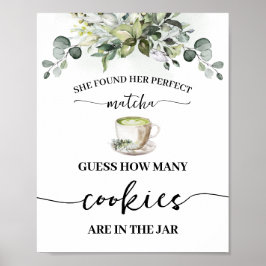 Poster Eucalyptus Matcha How Many Cookies Shower Game