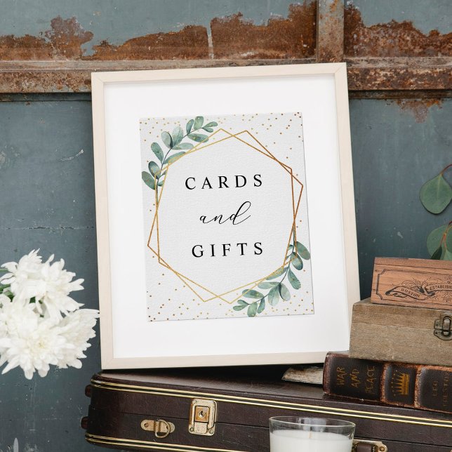 Poster Eucalyptus - Sinal Geométrico de Casamento de Folh (Criador carregado)