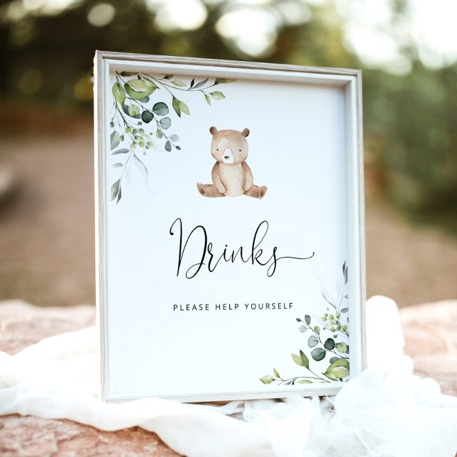 Poster Eucalyptus Ursos Bebidos ajudem-se (Criador carregado)