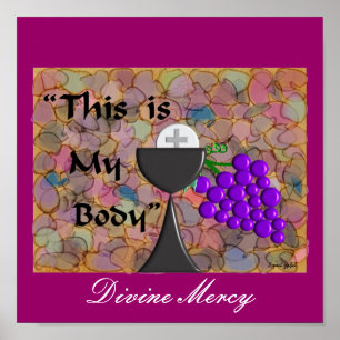 Poster Eucharist Canvas Art "Compaixão divino"