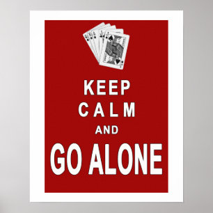 Poster Euchre Keep Calm