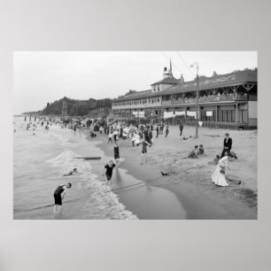 Pôster Euclid Praia, Cleveland, 1905