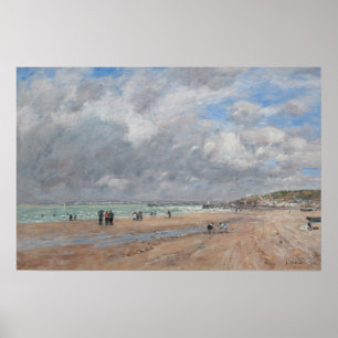 Poster Eugene Boudin - A praia em Deauville