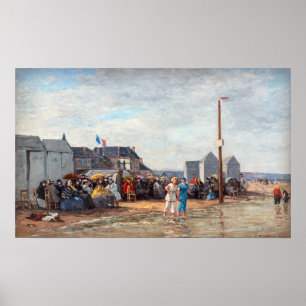 Poster Eugene Boudin - Hora do banho em Trouville