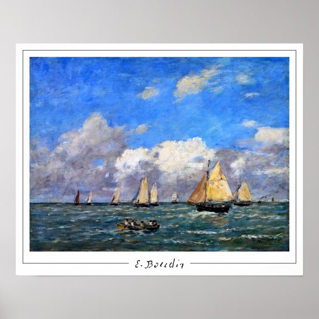 Poster Eugène Boudin Zedign Cartaz de Arte #20 (Frente)