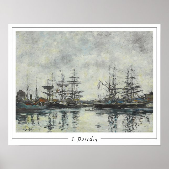Poster Eugène Boudin Zedign Cartaz de Arte #217-2 (Frente)