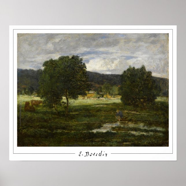 Poster Eugène Boudin Zedign Cartaz de Arte #25 (Frente)