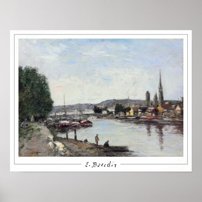 Poster Eugène Boudin Zedign Cartaz de Arte #26-2 (Frente)