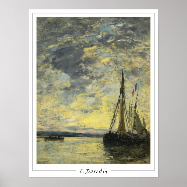 Poster Eugène Boudin Zedign Cartaz de Arte #275-2 (Frente)