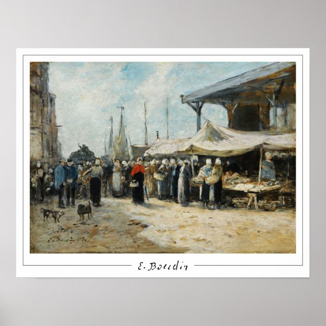 Poster Eugène Boudin Zedign Cartaz de Arte #31-2 (Frente)