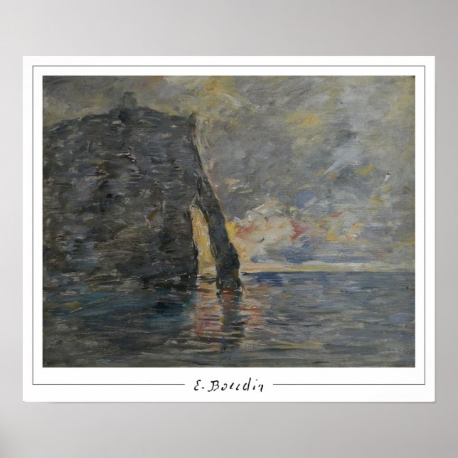Poster Eugène Boudin Zedign Cartaz de Arte #356-2 (Frente)