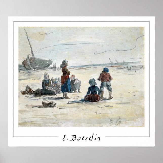 Poster Eugène Boudin Zedign Cartaz de Arte #4 (Frente)
