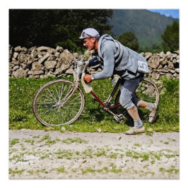 Pôster Eugene Christophe Tour de France 1922 Aubisque