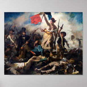 Poster Eugene Delacroix - A Liberdade Liderando o Povo