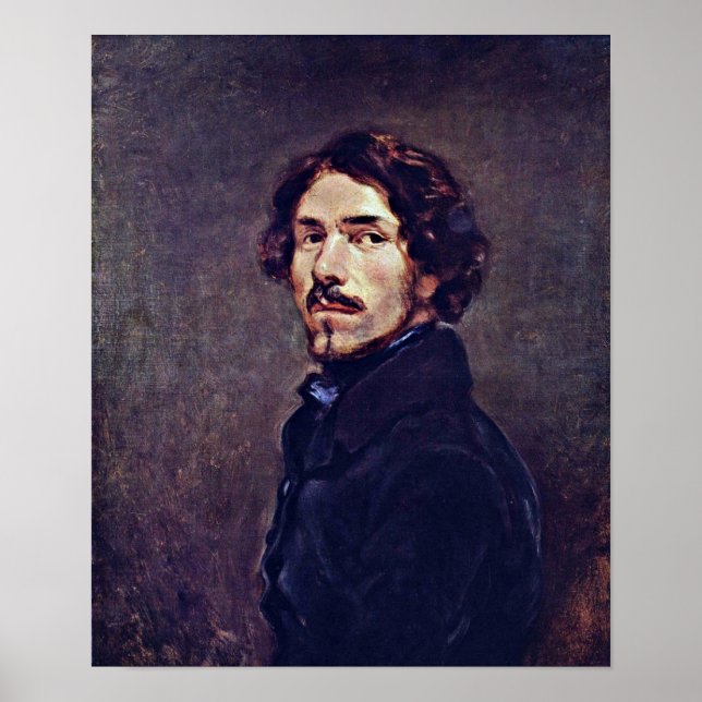 Pôster Eugene Delacroix - autorretrato (Frente)