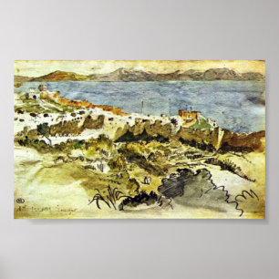 Poster Eugene Delacroix - Baía de Tangier, Marrocos