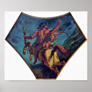 Pôster Eugene Delacroix - educação de Achilles