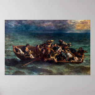 Poster Eugene Delacroix - O naufrágio de Don Juan