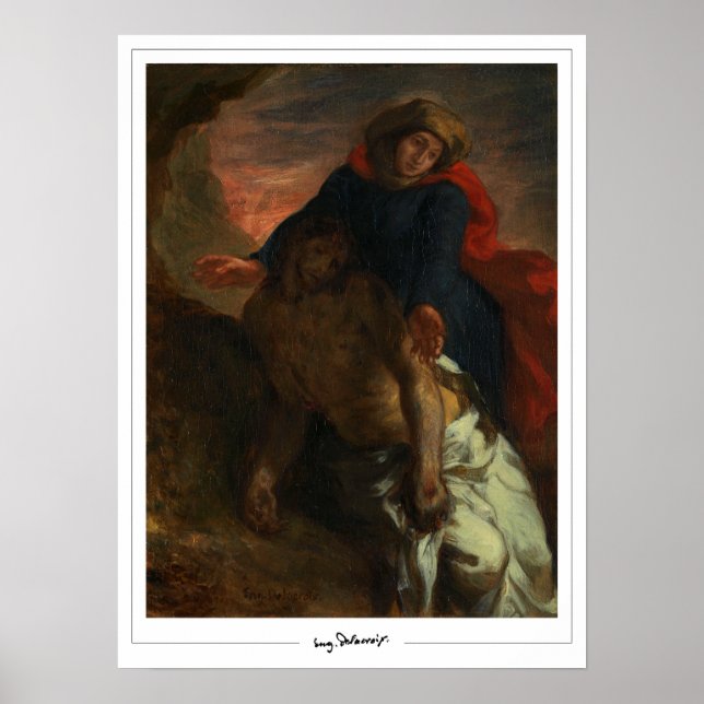 Poster Eugène Delacroix Zedign Cartaz de Arte #249 (Frente)
