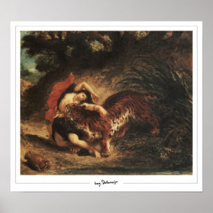 Poster Eugène Delacroix Zedign Cartaz de Arte #310
