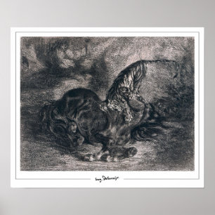Poster Eugène Delacroix Zedign Cartaz de Arte #490