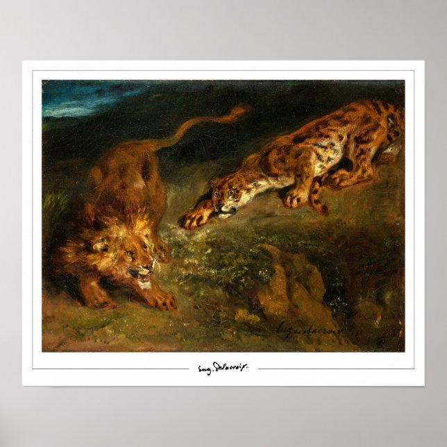 Poster Eugène Delacroix Zedign Cartaz de Arte #637 (Frente)
