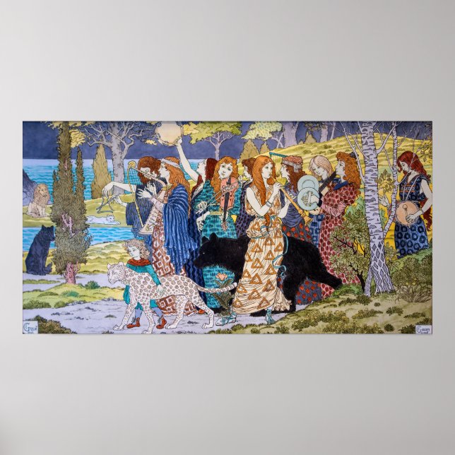 Poster Eugene Grasset - Harmony Decorative Panel (Frente)