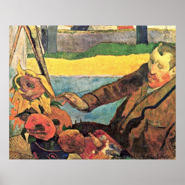 Pôster Eugene Henri Paul Gauguin - Pintura Van Gogh (Frente)
