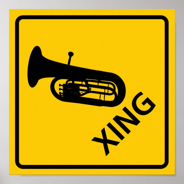 Pôster Euphonium Crossing Highway Sign (Frente)