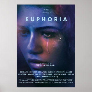 POSTER EUPHORIA ZENDAYA TELEVISÃO