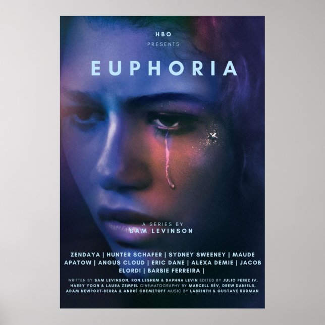 POSTER EUPHORIA ZENDAYA TELEVISÃO (Frente)