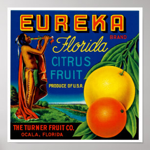 Poster Eureka Florida Citrus