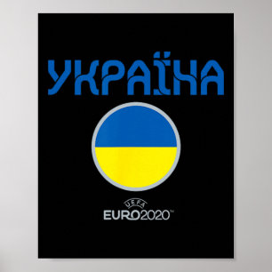 Poster Euro da Uefa 2020 nação da ucrânia