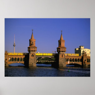 Poster Europa, Alemanha, Berlim. Kreuzberg, Oberbaum