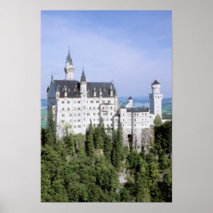 Pôster Europa, Alemanha, Castelo de Neuschwanstein, const