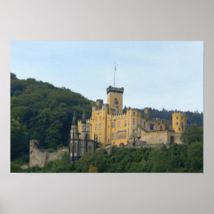 Poster Europa, Alemanha, perto de Koblenz, Castelo Schlos