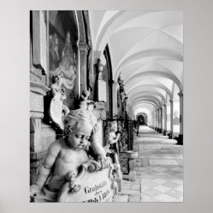 Poster Europa, Áustria, Salzburgo. Cherub e monumento 2