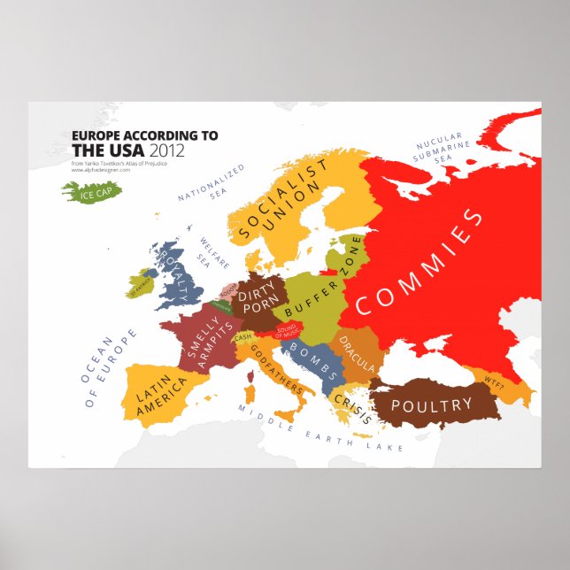 Poster Europa De acordo com os EUA (Frente)