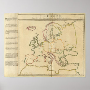 Poster Europa e grandes cidades