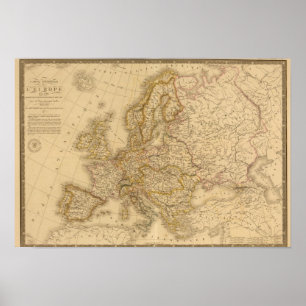 Poster Europa em 1789