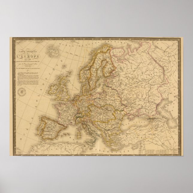 Poster Europa em 1789 (Frente)